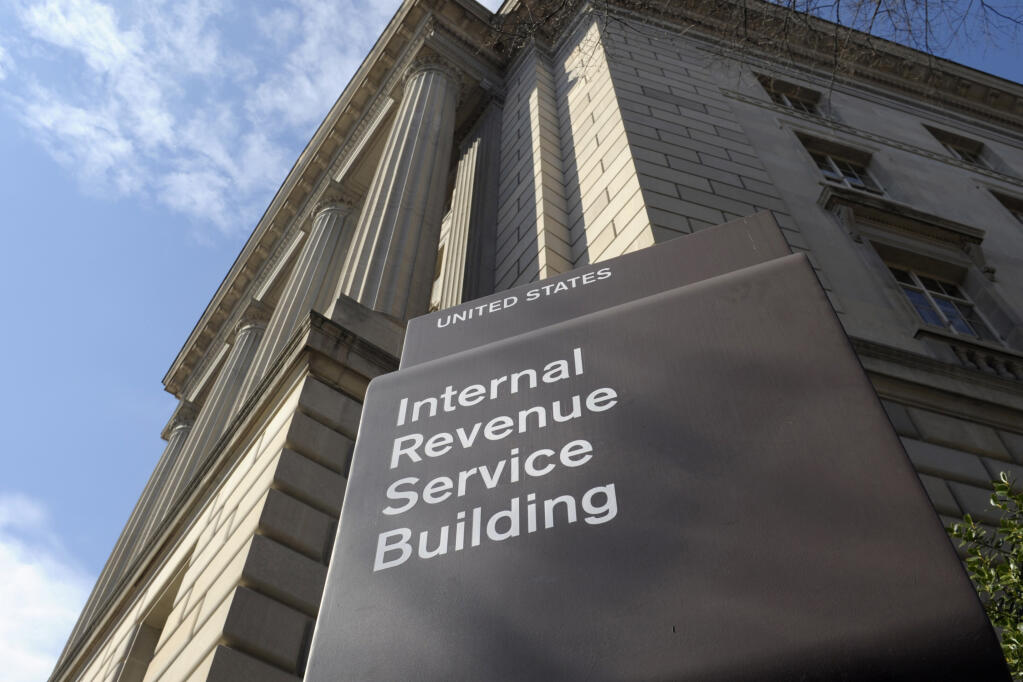 FILE - The exterior of the Internal Revenue Service (IRS) building in Washington, on March 22, 2013. (AP Photo/Susan Walsh, File)