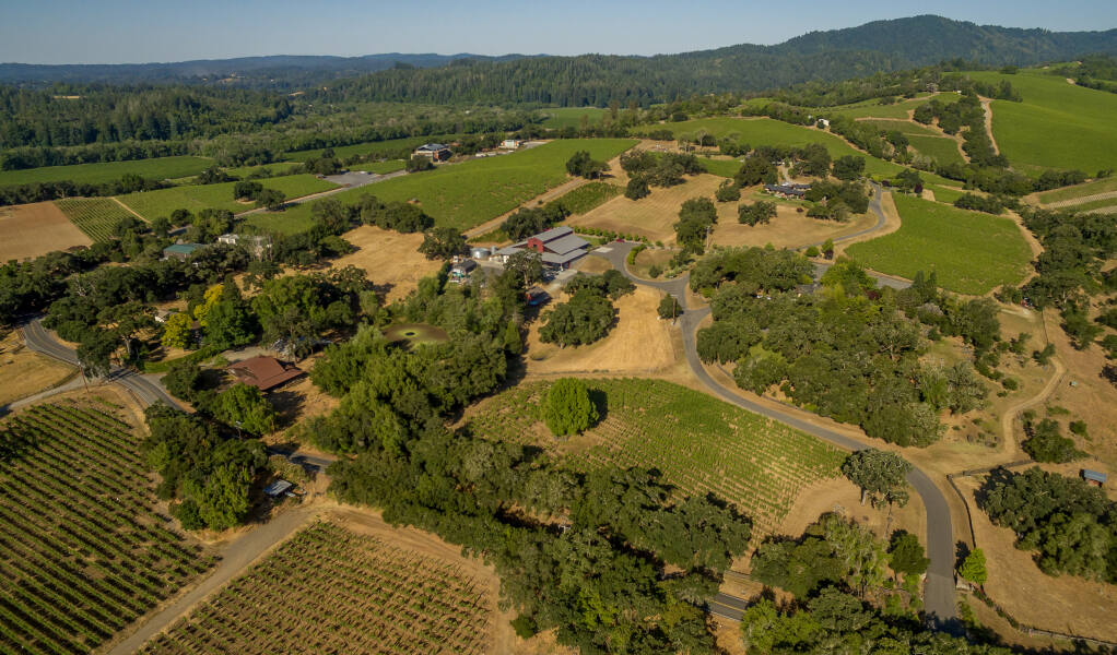 Looking west from Ramey Wine Cellars, the Middle Reach “neighborhood” sweeps all the way to the northern end of the Russian River near Guerneville. (Chad Surmick / The Press Democrat)