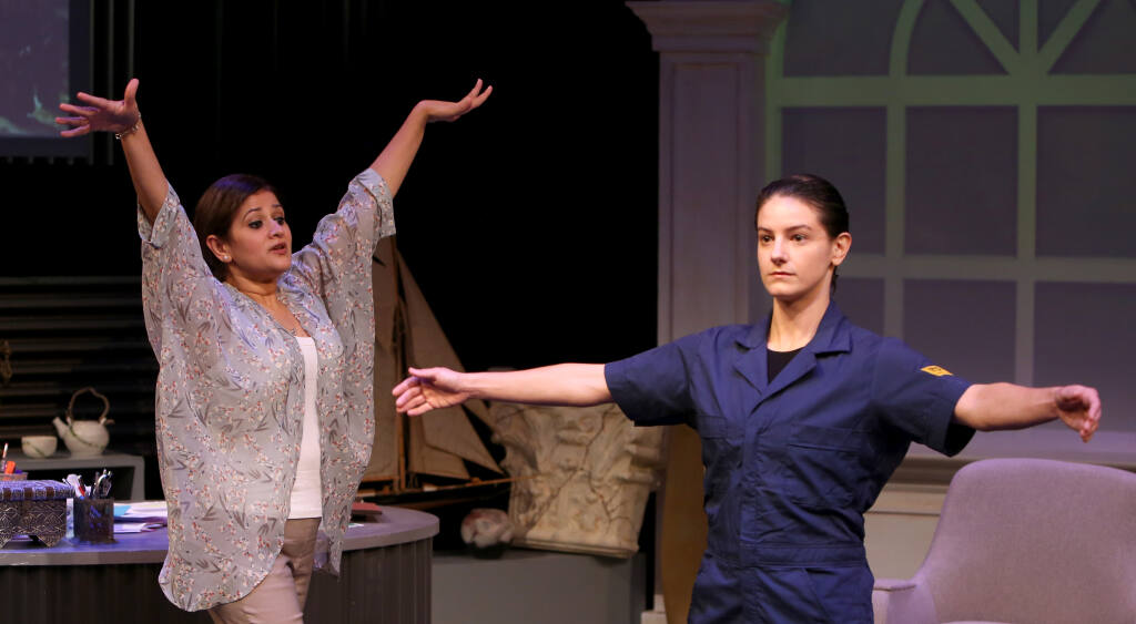 Sindu Singh as Doctor Mailer and Abby Lee as 71.  Jeff Thomas photo.