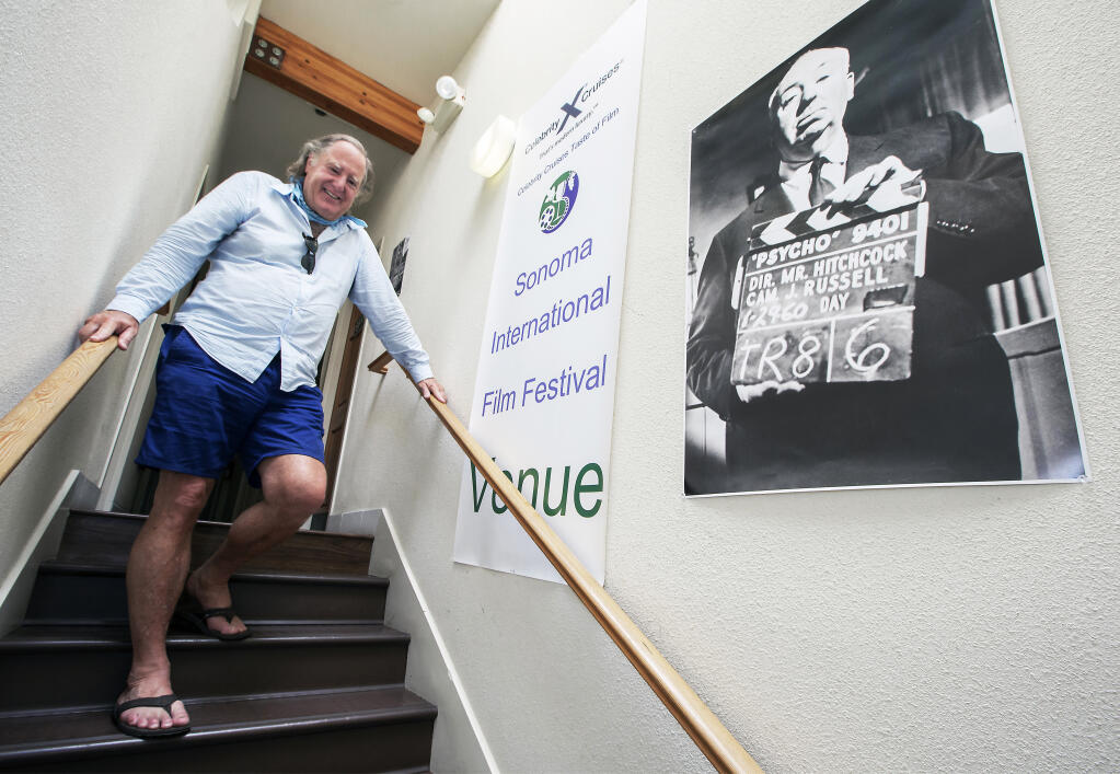 Kevin McNeely, July 29, in his Friday casuals at the festival offices on East Napa Street. (Photo by Robbi Pengelly/Index-Tribune)