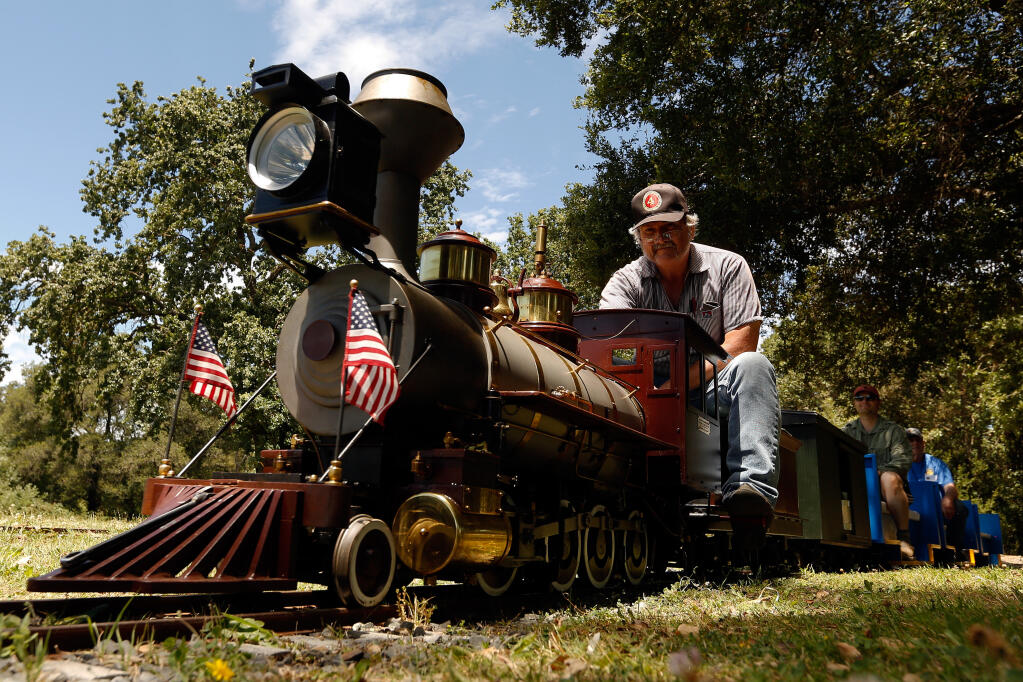 Train Town: Family fun blogger known as coastside.mama called Sonoma’s Train Town a “fun activity in Sonoma County” in a TikTok video. She shared videos of the views from the train ride offered on the amusement park’s extensive railway. (Alvin Jornada / Press Democrat file)