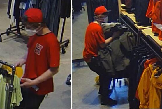 Santa Rosa police are looking for a man suspected of stealing more than $15,000 worth of merchandise from REI on Santa Rosa Avenue. (Santa Rosa Police Department/Facebook)