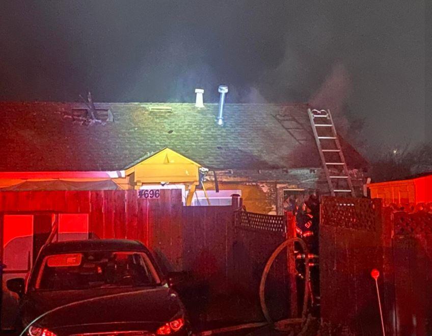 One person was injured in a house fire in Santa Rosa on Tuesday, Jan. 25, 2022. (Santa Rosa Fire Department)