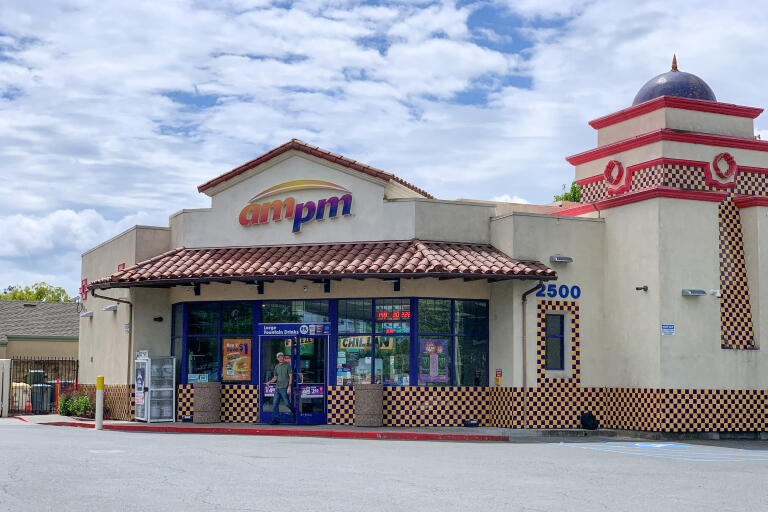 This Arco station and AMPM convenience store at 2500 Guerneville Road in Santa Rosa is one of 22 that are set to be managed directly by BP and its Thortons subsidiary in June and July. (Jeff Quackenbush / North Bay Business Journal) April 25, 2024