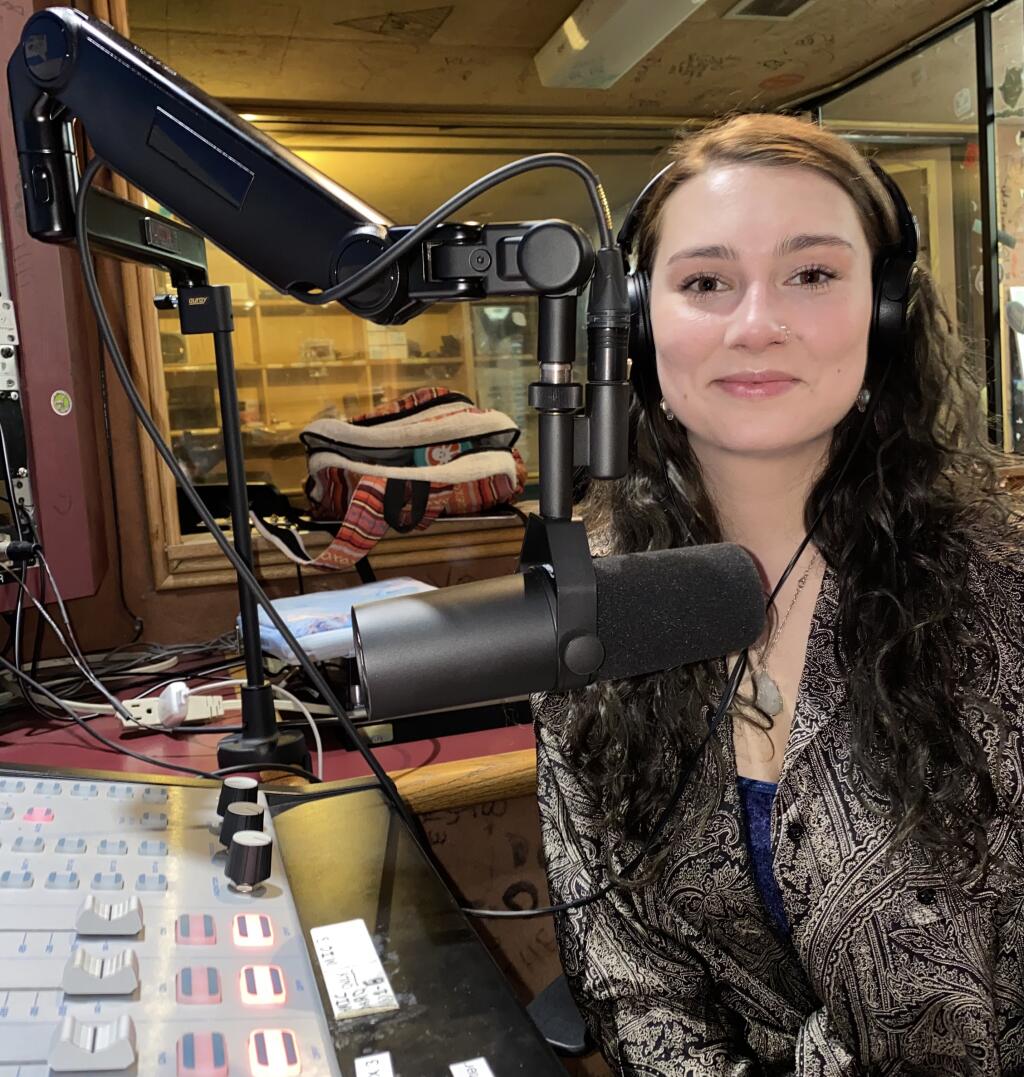 Emma Molloy, general manager of SSU’s student-run KSUN Radio, is also an intern for the Argus-Courier. (Photo courtesy Emma Molloy)