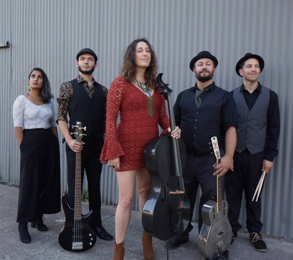 Rebecca Roudman and the Dirty Cello band will open this summer’s Redwood Grove concert series at SOMO Village on May 14. (Jason Eckl)