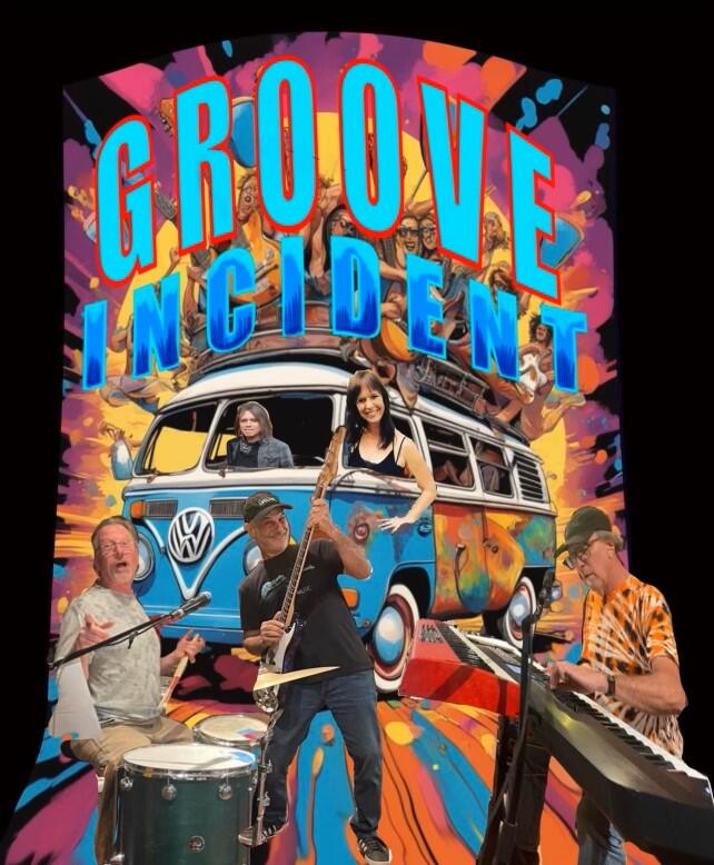 A new Sonoma band, Groove Incident, is performing at Murphy’s Irish Pub on Jan. 20. Members include drummer Dave McKee, bassist Gerard Serafini, guitarist Michael Noel, keyboardist Cliff Zyskowsky and vocalist Sue Albano. (Courtesy of Tim Curley)