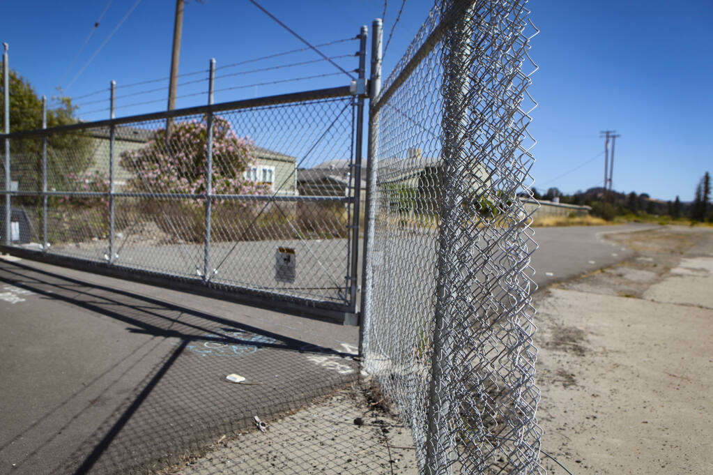 This land, next to Petaluma’s corporation yard and the river is planned for a mixed use residential and industrial development that was once planned as the future headquarters for Amy’s Kitchen. The site is pictured here in July 2020. (CRISSY PASCUAL/ARGUS-COURIER STAFF)