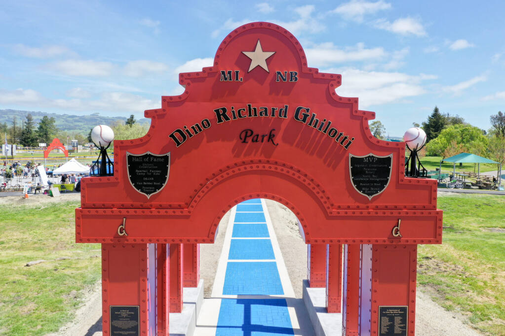 Miracle League North Bay's Dino Richard Ghilotti baseball field and playground at the Lucchesi Park in Petaluma. (COURTESY OF THE MIRACLE LEAGUE)
