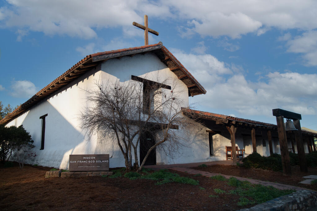 The Sonoma Mission was part of the consolidation of Mexican power in 19th century California, according to historian Marie Christine Duggan. (Lukas Wynne/Special to the Index-Tribune)