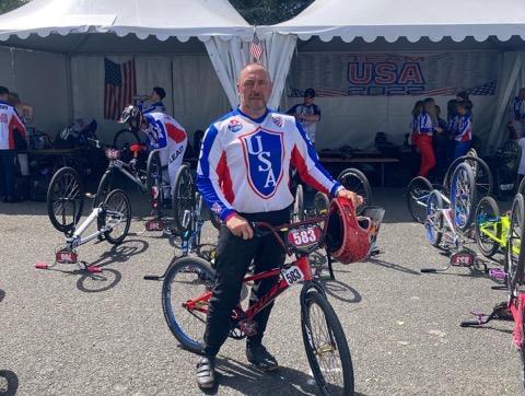 Rick Shepard joined his son at BMX World Championships in Nantes, France. (Submitted Photo)