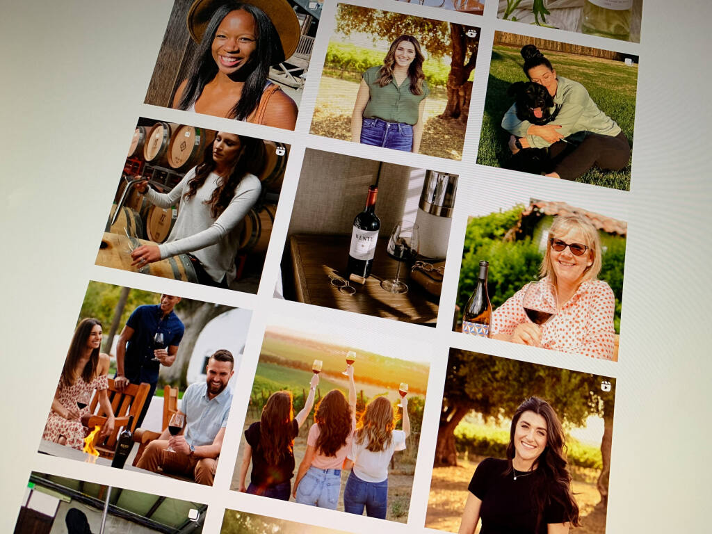 Wente Vineyards since mid-2019 has dramatically changed its approach to social media, such as featuring the women in leadership at the family-owned winery in Northern California's Livermore Valley. (North Bay Business Journal screenshot)