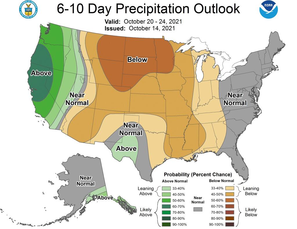Lots of rain is predicted in the next few weeks for California by the National Weather Service office in Monterey. (National Weather Service / Facebook)