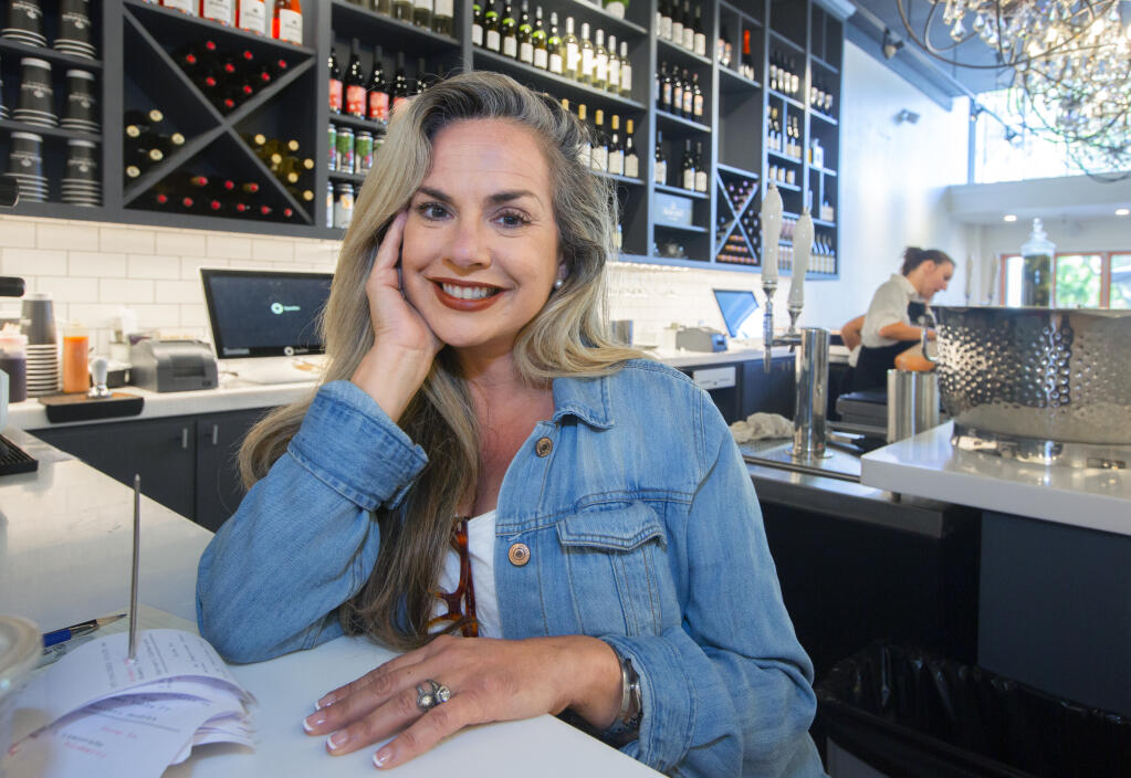 Miranda Ives, co-owner of the Sausage Emporium on Napa Street on Wednesday July 14, 2021. (Photo by Robbi Pengelly/Index-Tribune)