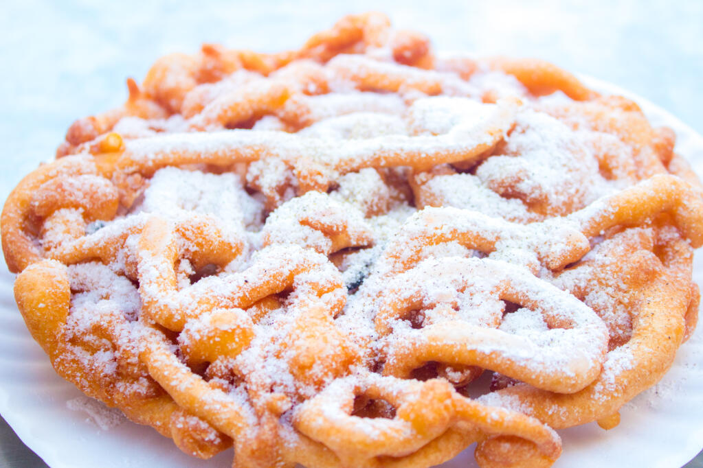 Grab a funnel cake at the Drive-Thru Fair Food event on Friday, June 25 at Sonoma-Marin Fairgrounds. (Shutterstock)