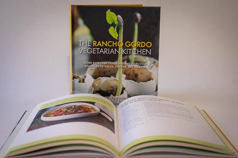 “The Rancho Gordo Vegetarian Kitchen, Volume 2,” by Rancho Gordo’s Steve Sando and Julia Newberry, includes more than 60 recipes. (Rancho Gordo)