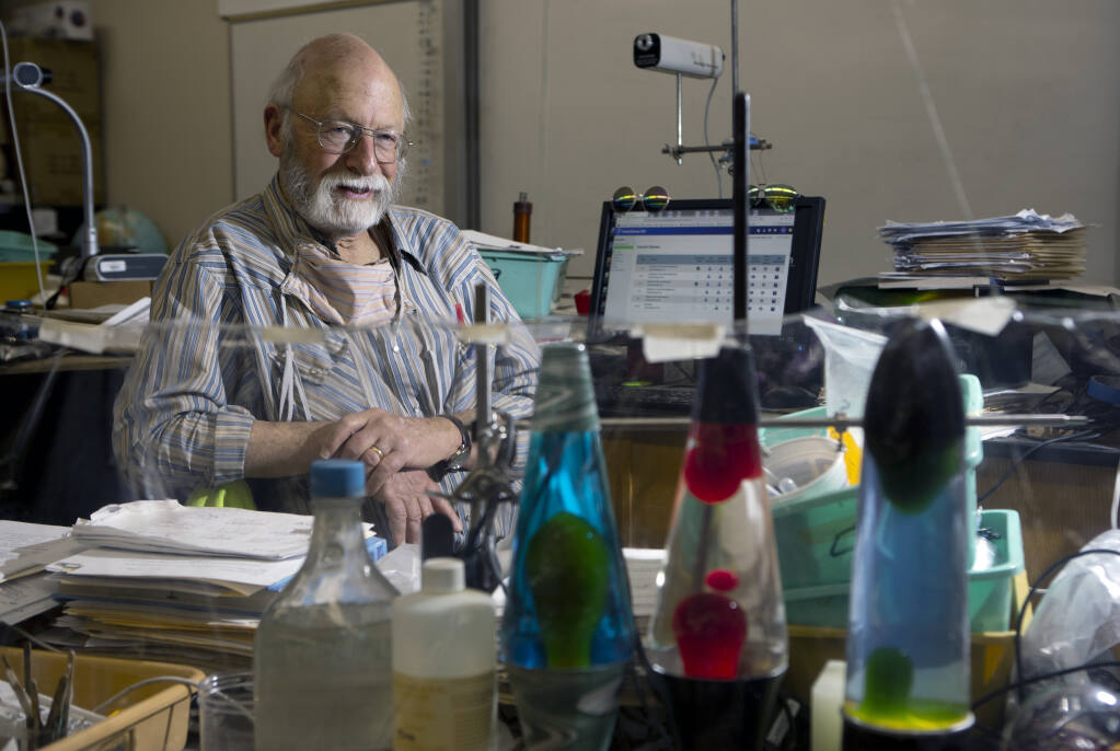 Dean Knight, physics and chemistry teacher for 50 years, in his classroom at Sonoma Valley High School on Wednesday, May 18, 2022. (Robbi Pengelly/Index-Tribune)