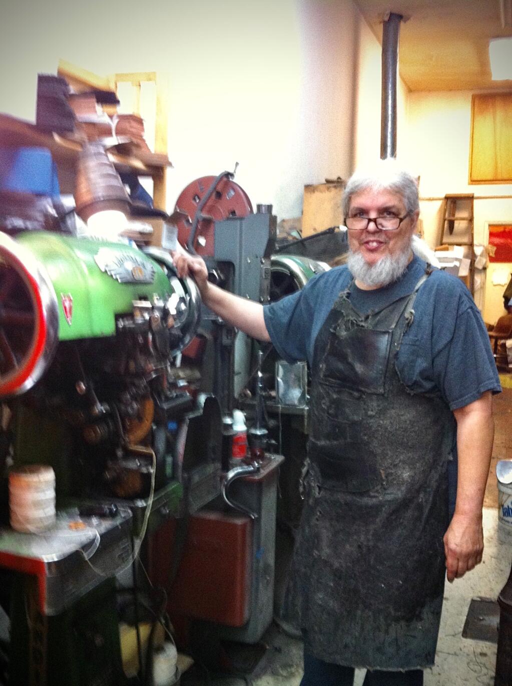 Tim Alexander, owner of Tate's Shoe Service in Santa Rosa (Courtesy photo)