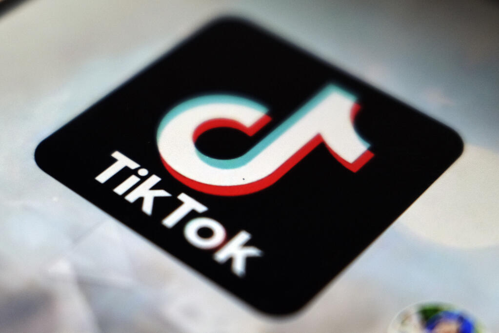 The TikTok app logo appears in Tokyo on Sept. 28, 2020. (AP Photo/Kiichiro Sato, File)