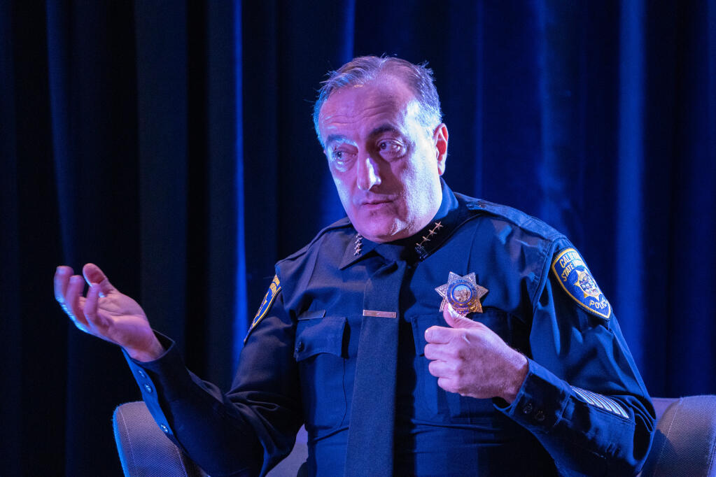Sonoma State University Chief of Police Nader Oweis spearheaded the “Conversations with Black and Brown in Blue“ speaker series. The series is held on SSU’s Rohnert Park campus. (Nicholas Vides / For The Press Democrat)