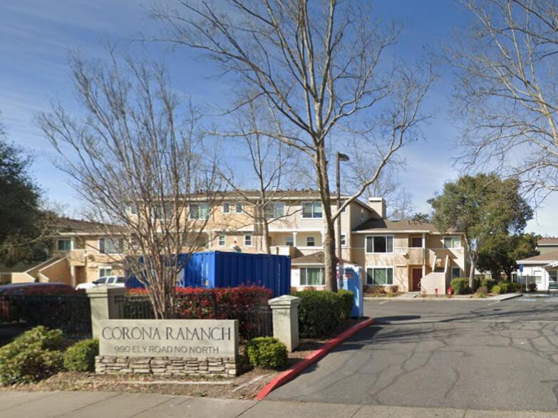 Corona Ranch Apartments at 990 Ely Road, Petaluma. (Screenshot from Google Maps)