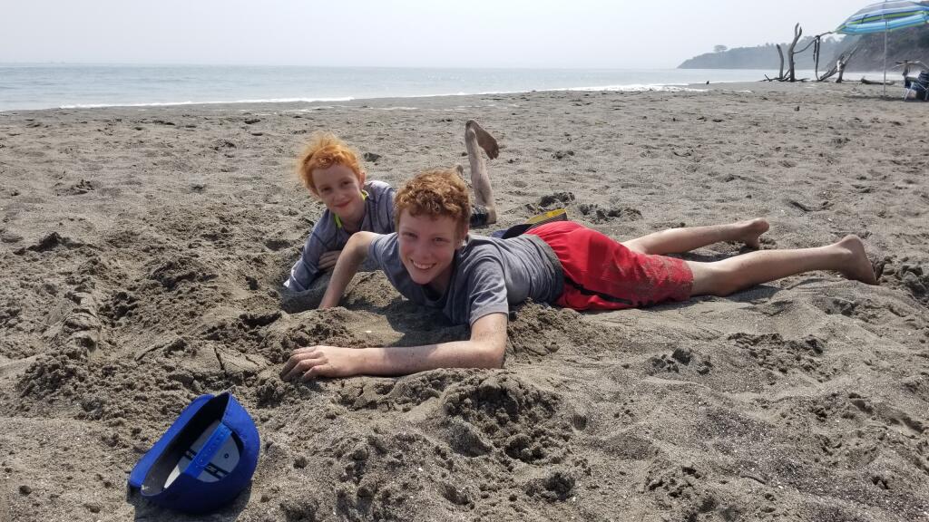 Bolinas Beach, where the sand castles don’t build themselves.