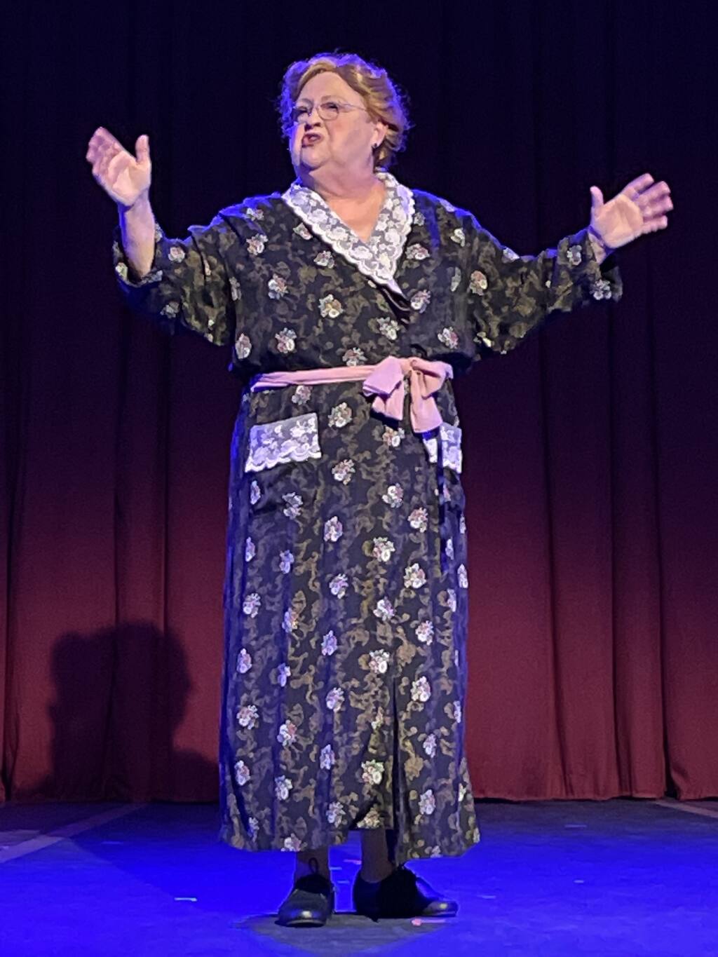 Petaluma’s Ginger Beavers as Fraulein Schneider in “Cabaret.” (Photo by Eric Chazankin, courtesy of 6th Street Playhouse)