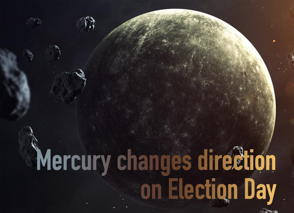 Mercury pertains to communication and connections that we make to each other. When retrograde these things have a greater tendency to go awry. Photo: Mercury. Planets of solar system visualization  By Vadim Sadovsk/NASA. (Shutterstock)